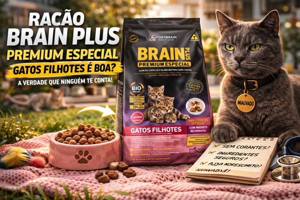 Ração Brain Plus Premium Especial Gatos Filhotes é Boa ? A Verdade ...